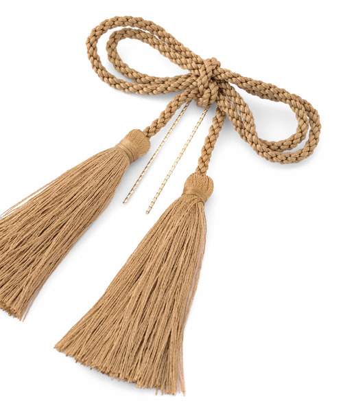 ANEMONE（アネモネ）の「水引付きタッセルリボンUピン[3本セット]（その他ヘアアクセサリー・レディース・アイボリー/ベージュ・FREE）」の5枚目の写真