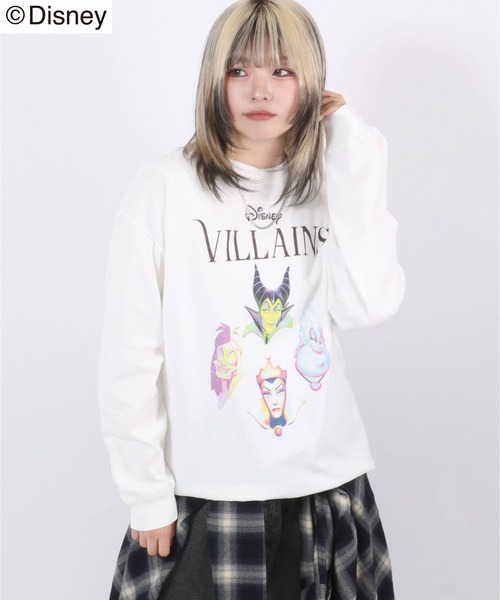 Disney(ディズニー)の「Disney Villains(ディズニーヴィランズ)バンドツアーT風プリントロンT/キャラクター(Tシャツ/カットソー・メンズ・ブラック/オフホワイト・M/L/LL)」の20枚目の写真