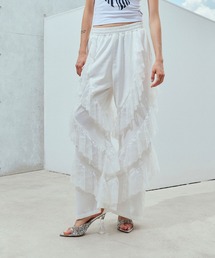 ANNA SUI NYC | レースラッフルワイドパンツ(その他パンツ)