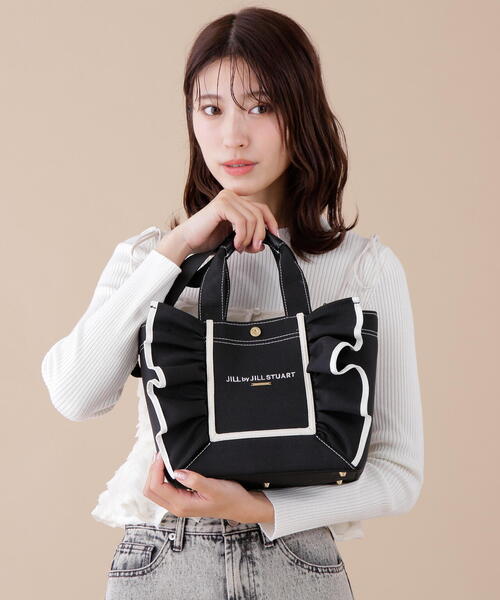 ◇フレームフリルトート小（トートバッグ）｜JILL by JILL STUART（ジルバイジルスチュアート）