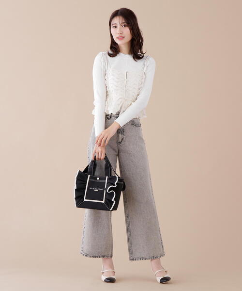 ◇フレームフリルトート小（トートバッグ）｜JILL by JILL STUART（ジルバイジルスチュアート）