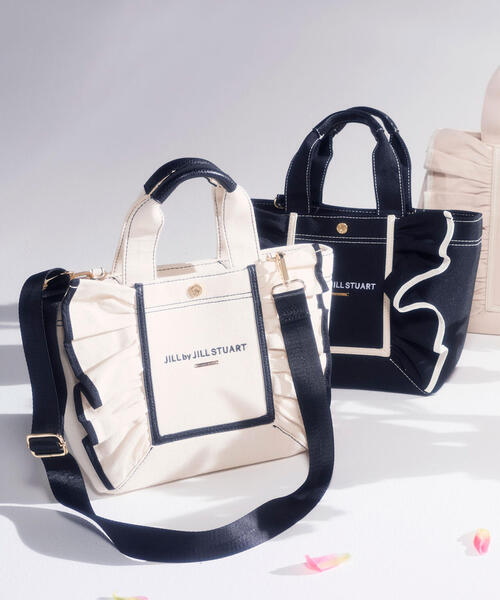 ◇フレームフリルトート小（トートバッグ）｜JILL by JILL STUART（ジルバイジルスチュアート）