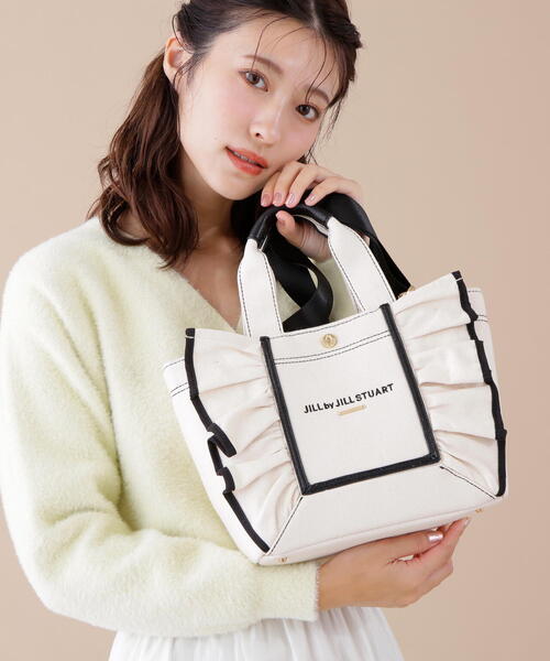 ◇フレームフリルトート小（トートバッグ）｜JILL by JILL STUART（ジルバイジルスチュアート）