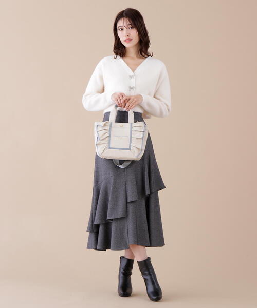 ◇フレームフリルトート小（トートバッグ）｜JILL by JILL STUART（ジルバイジルスチュアート）