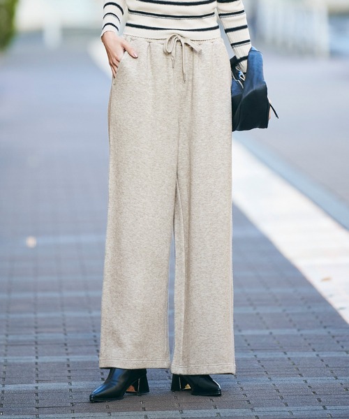 coca(coca)(コカ)の「【WEB限定セール】ニットライクワイドパンツ(その他パンツ・レディース・ベージュ/グレー・L/M)」の13枚目の写真