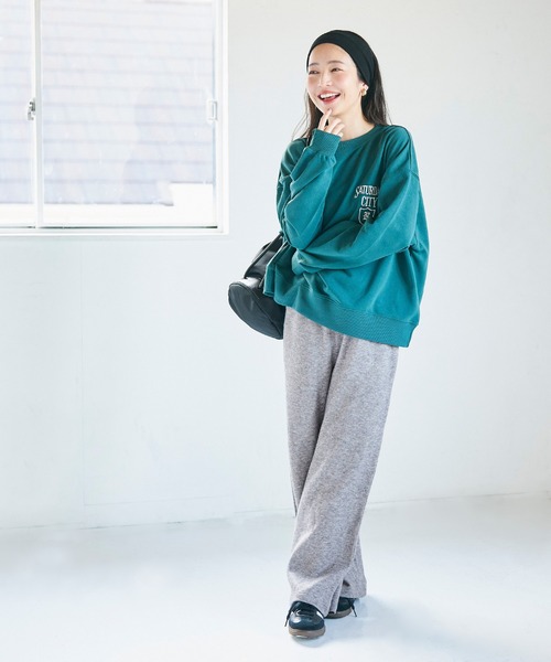 coca(coca)(コカ)の「【WEB限定セール】ニットライクワイドパンツ(その他パンツ・レディース・ベージュ/グレー・L/M)」の6枚目の写真