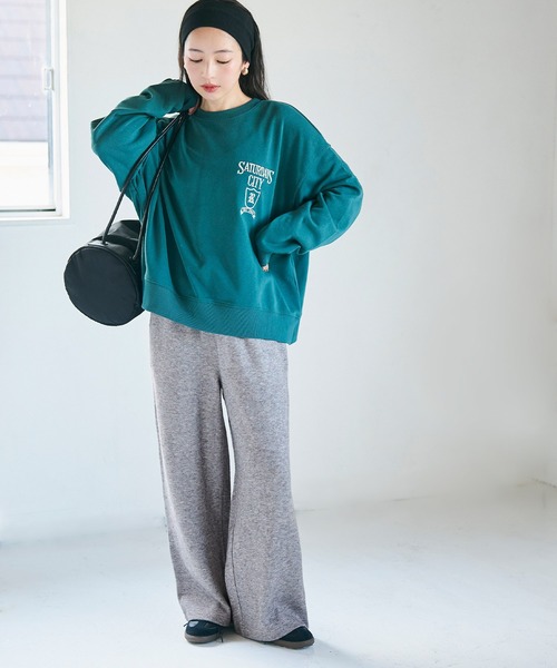 coca(coca)(コカ)の「【WEB限定セール】ニットライクワイドパンツ(その他パンツ・レディース・ベージュ/グレー・L/M)」の9枚目の写真