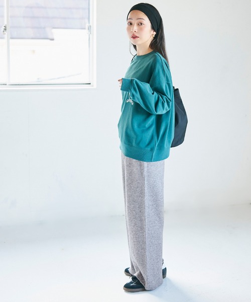 coca(coca)(コカ)の「【WEB限定セール】ニットライクワイドパンツ(その他パンツ・レディース・ベージュ/グレー・L/M)」の3枚目の写真