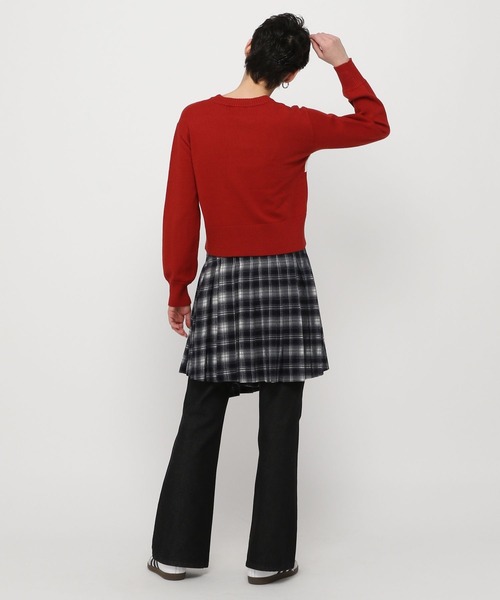 3.3 Field Trip （3.3フィールドトリップ）の「3.3 Field Trip／ラインロゴニットプルオーバー（ニット/セーター・レディース・グレー/アイボリー/ネイビー/レッド・FREE）」の7枚目の写真