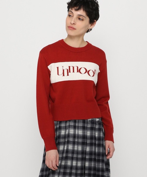 3.3 Field Trip （3.3フィールドトリップ）の「3.3 Field Trip／ラインロゴニットプルオーバー（ニット/セーター・レディース・グレー/アイボリー/ネイビー/レッド・FREE）」の8枚目の写真