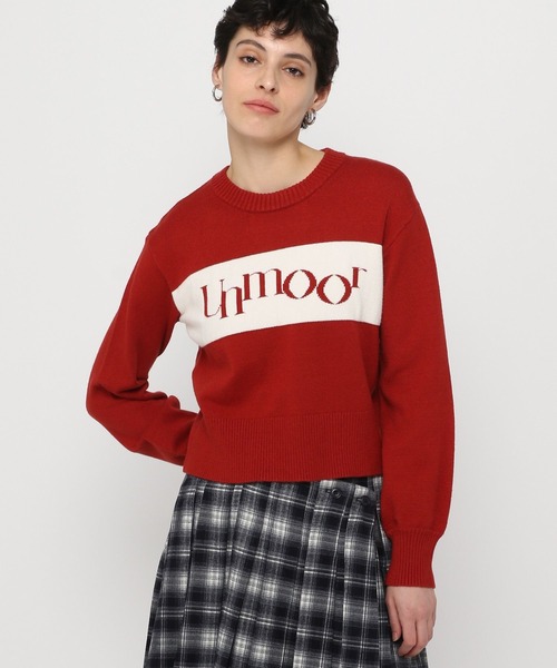 3.3 Field Trip （3.3フィールドトリップ）の「3.3 Field Trip／ラインロゴニットプルオーバー（ニット/セーター・レディース・グレー/アイボリー/ネイビー/レッド・FREE）」の9枚目の写真