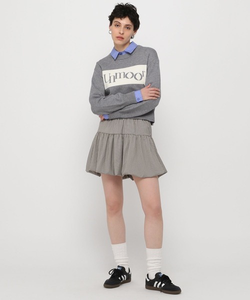 3.3 Field Trip （3.3フィールドトリップ）の「3.3 Field Trip／ラインロゴニットプルオーバー（ニット/セーター・レディース・グレー/アイボリー/ネイビー/レッド・FREE）」の11枚目の写真