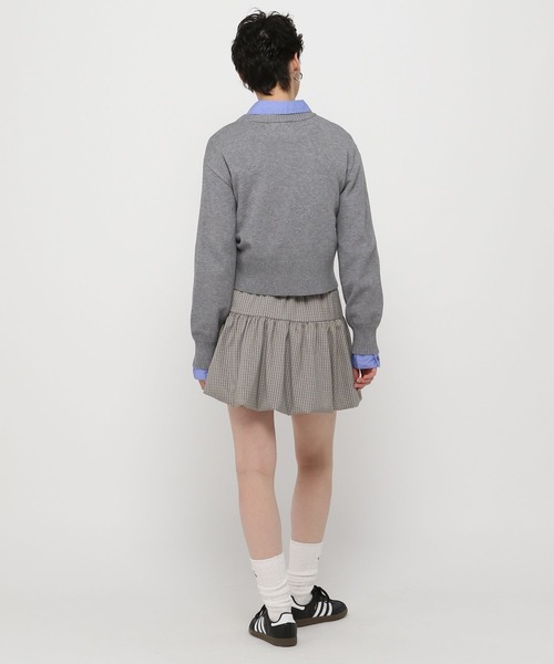 3.3 Field Trip （3.3フィールドトリップ）の「3.3 Field Trip／ラインロゴニットプルオーバー（ニット/セーター・レディース・グレー/アイボリー/ネイビー/レッド・FREE）」の13枚目の写真