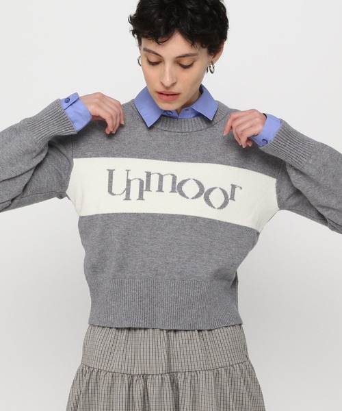 3.3 Field Trip （3.3フィールドトリップ）の「3.3 Field Trip／ラインロゴニットプルオーバー（ニット/セーター・レディース・グレー/アイボリー/ネイビー/レッド・FREE）」の14枚目の写真