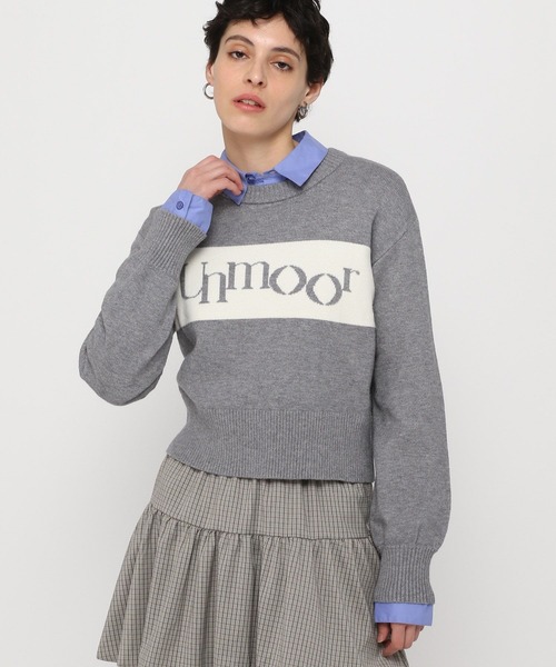 3.3 Field Trip （3.3フィールドトリップ）の「3.3 Field Trip／ラインロゴニットプルオーバー（ニット/セーター・レディース・グレー/アイボリー/ネイビー/レッド・FREE）」の15枚目の写真