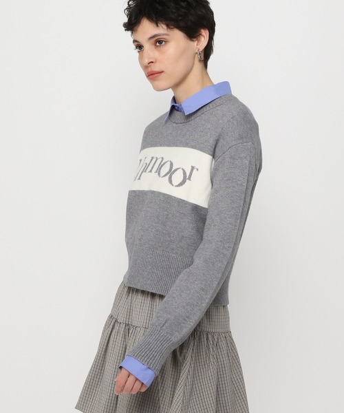 3.3 Field Trip （3.3フィールドトリップ）の「3.3 Field Trip／ラインロゴニットプルオーバー（ニット/セーター・レディース・グレー/アイボリー/ネイビー/レッド・FREE）」の16枚目の写真