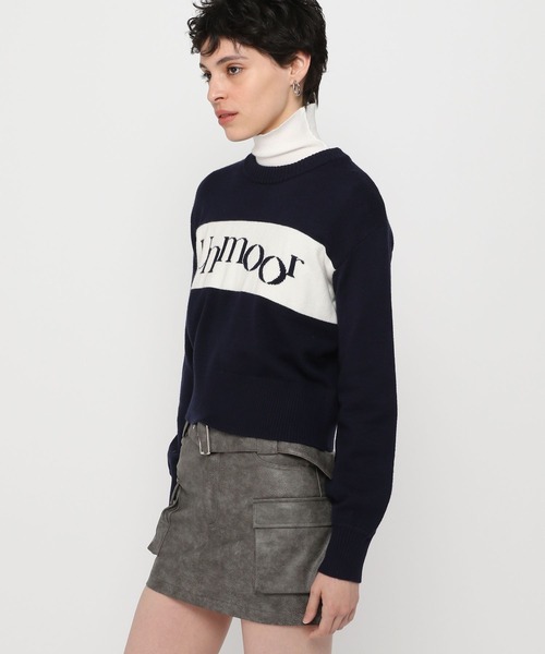 3.3 Field Trip （3.3フィールドトリップ）の「3.3 Field Trip／ラインロゴニットプルオーバー（ニット/セーター・レディース・グレー/アイボリー/ネイビー/レッド・FREE）」の22枚目の写真