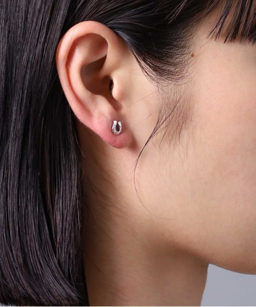 for Gift”スタッズピアス/フラグメントホースシュー/シルバー925