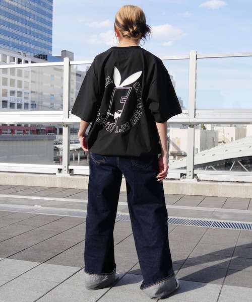 FORGET NEVER（フォーゲットネバー）の「【ムラサキスポーツ限定】FORGET NEVER/フォーゲットネバー 半袖Tシャツ バックプリント 252OO1ST633FN（Tシャツ/カットソー・メンズ・ブラック/シルバーグレー・XL/L/M）」の7枚目の写真