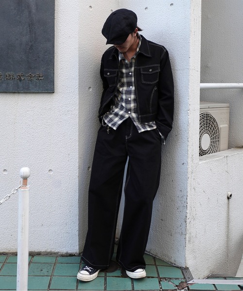 Noen(ノエン)の「ジップショートダックブルゾン【セットアップ対応】(ブルゾン・メンズ・ブラック/ベージュ・LARGE/MEDIUM)」の15枚目の写真