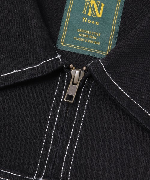 Noen(ノエン)の「ジップショートダックブルゾン【セットアップ対応】(ブルゾン・メンズ・ブラック/ベージュ・LARGE/MEDIUM)」の6枚目の写真