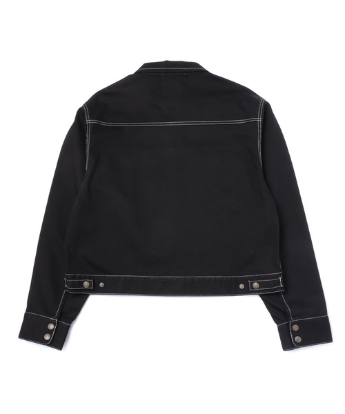 Noen(ノエン)の「ジップショートダックブルゾン【セットアップ対応】(ブルゾン・メンズ・ブラック/ベージュ・LARGE/MEDIUM)」の4枚目の写真
