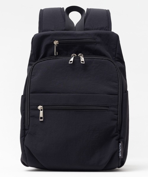 HusHusH（ハッシュアッシュ）の「【新色追加】HusHusH ハッシュアッシュ 人間工学 ナイロンリュック（バックパック/リュック・レディース・グレー/ブラック・フリー）」の12枚目の写真