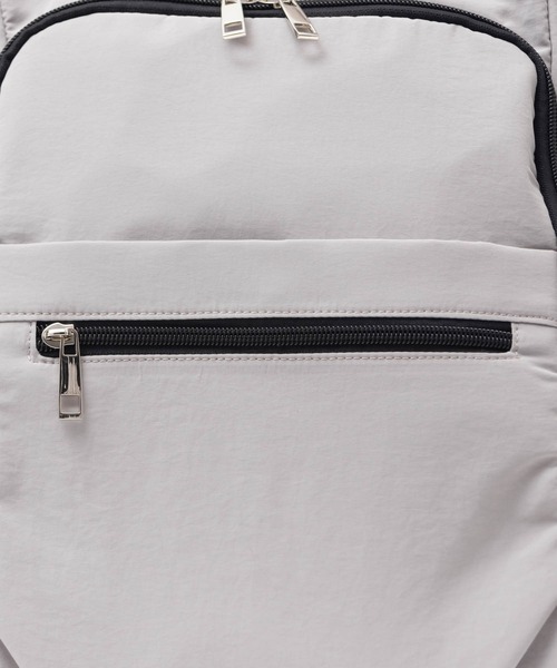 HusHusH（ハッシュアッシュ）の「【新色追加】HusHusH ハッシュアッシュ 人間工学 ナイロンリュック（バックパック/リュック・レディース・グレー/ブラック・フリー）」の18枚目の写真