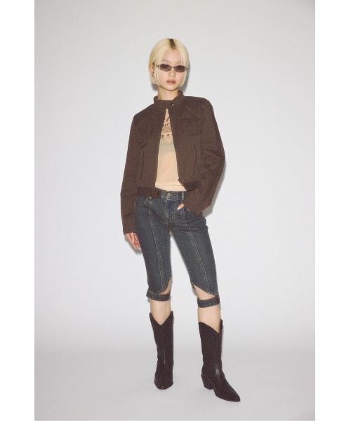 LAGUA GEM（ラグアジェム）の「SHEER LOGO PRINT トップス（Tシャツ/カットソー・レディース・ベージュ/ホワイト/ピンク/ブラック・FREE）」の5枚目の写真