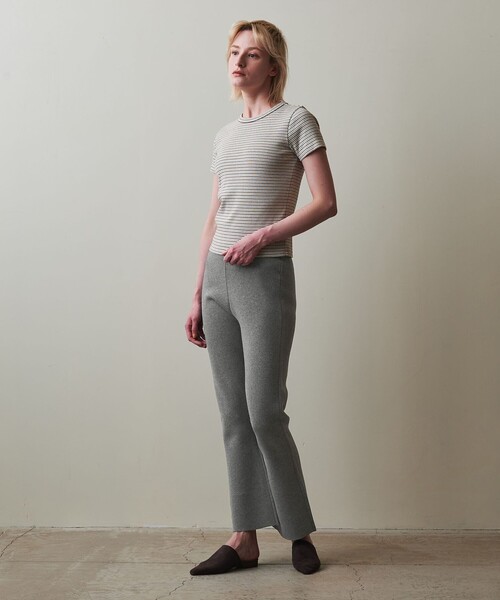 Steven Alan（スティーブンアラン）の「＜Steven Alan＞フレア ニットパンツ（その他パンツ・レディース・ネイビー/ダークグレー・FREE）」の3枚目の写真