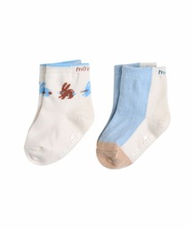 moimoln（モイモルン）の「【2点セット】ブルーバニーソックス（ソックス/靴下・キッズ）」
