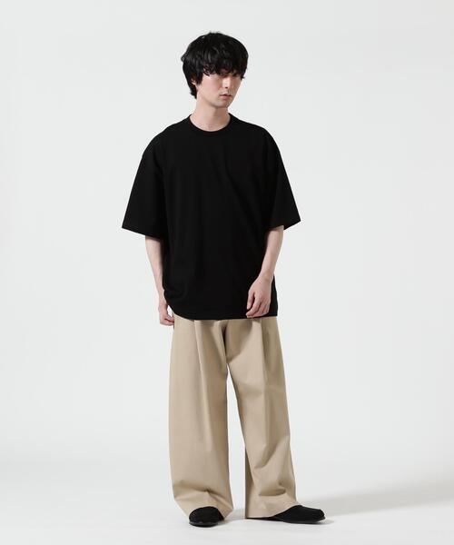 ATON(エイトン)の「ATON (エイトン)12/- AIR SPININNG | LOOSE FIT T-SHIRT(Tシャツ/カットソー・メンズ・ホワイト/ブラック・4/2/6)」の18枚目の写真