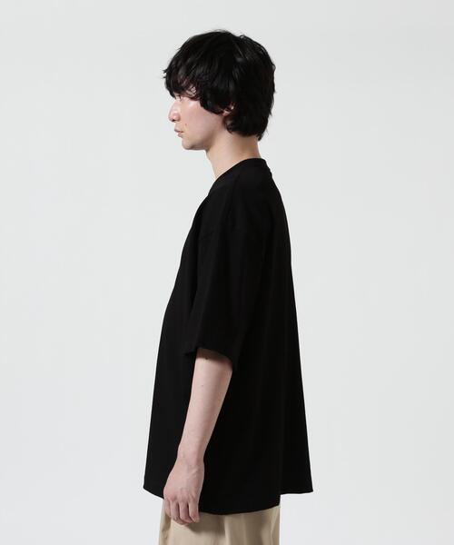 ATON(エイトン)の「ATON (エイトン)12/- AIR SPININNG | LOOSE FIT T-SHIRT(Tシャツ/カットソー・メンズ・ホワイト/ブラック・4/2/6)」の3枚目の写真