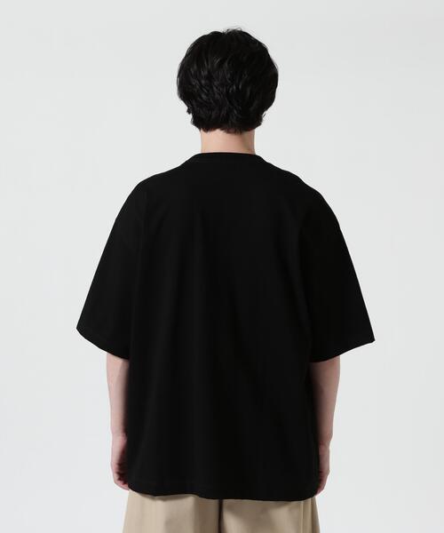 ATON(エイトン)の「ATON (エイトン)12/- AIR SPININNG | LOOSE FIT T-SHIRT(Tシャツ/カットソー・メンズ・ホワイト/ブラック・4/2/6)」の4枚目の写真