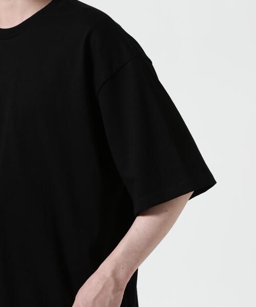 ATON(エイトン)の「ATON (エイトン)12/- AIR SPININNG | LOOSE FIT T-SHIRT(Tシャツ/カットソー・メンズ・ホワイト/ブラック・4/2/6)」の6枚目の写真