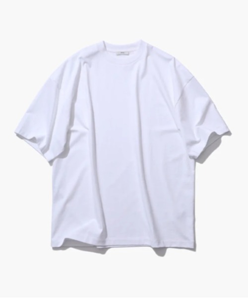 ATON(エイトン)の「ATON (エイトン)12/- AIR SPININNG | LOOSE FIT T-SHIRT(Tシャツ/カットソー・メンズ・ホワイト/ブラック・4/2/6)」の2枚目の写真