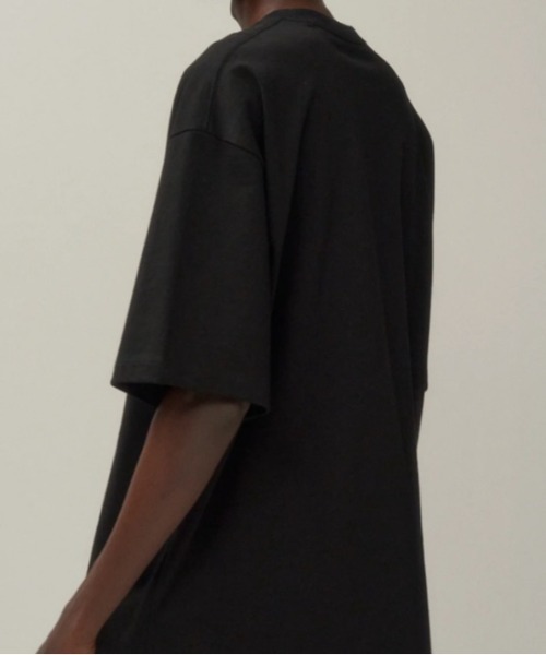 ATON(エイトン)の「ATON (エイトン)12/- AIR SPININNG | LOOSE FIT T-SHIRT(Tシャツ/カットソー・メンズ・ホワイト/ブラック・4/2/6)」の6枚目の写真