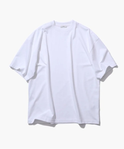 ATON(エイトン)の「ATON (エイトン)12/- AIR SPININNG | LOOSE FIT T-SHIRT(Tシャツ/カットソー・メンズ・ホワイト/ブラック・4/2/6)」の8枚目の写真