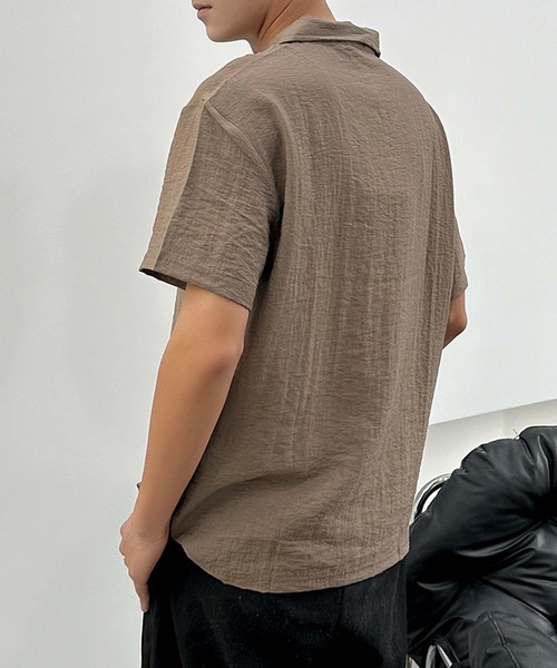 aimoha（アイモハ）の「【aimoha neo】Urban Polo Shirt (SS)（ポロシャツ・メンズ・ブラック/チョコ/ホワイト・XXX-LARGE/XX-LARGE/X-LARGE/LARGE）」の12枚目の写真