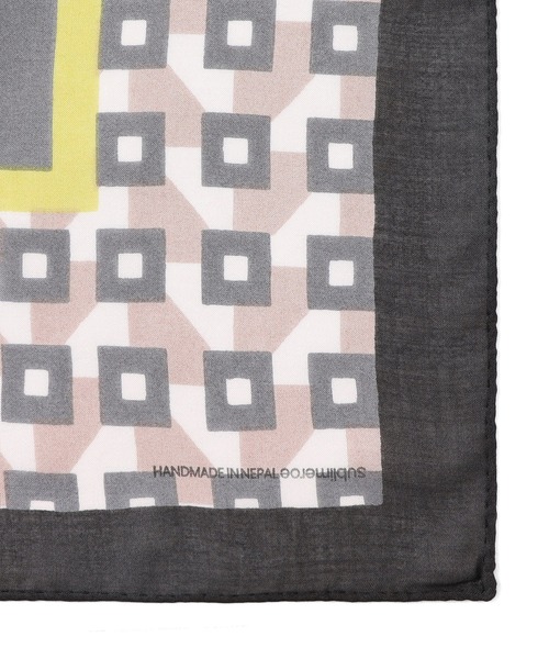 SUBLIME（サブライム）の「(SUBLIME)PATTERN BIG SCARF（バンダナ/スカーフ・レディース・パープル/グレー/オレンジ/ブルー・ONE SIZE）」の5枚目の写真