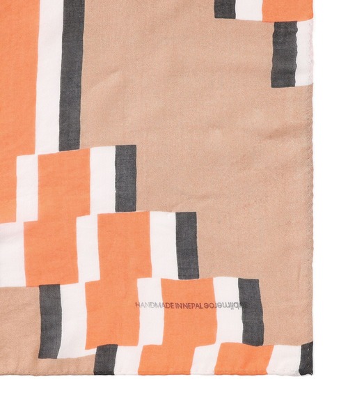 SUBLIME（サブライム）の「(SUBLIME)PATTERN BIG SCARF（バンダナ/スカーフ・レディース・パープル/グレー/オレンジ/ブルー・ONE SIZE）」の8枚目の写真
