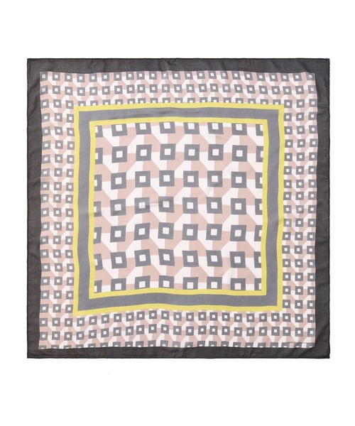 SUBLIME（サブライム）の「(SUBLIME)PATTERN BIG SCARF（バンダナ/スカーフ・レディース・パープル/グレー/オレンジ/ブルー・ONE SIZE）」の9枚目の写真