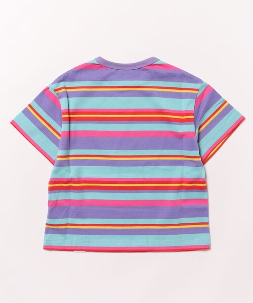 Smoothy(スムージー)の「Smoothy Multi border Tee / スムージー マルチボーダ-Tシャツ(Tシャツ/カットソー・キッズ・マルチ・X-LARGE/LARGE/MEDIUM/SMALL)」の2枚目の写真