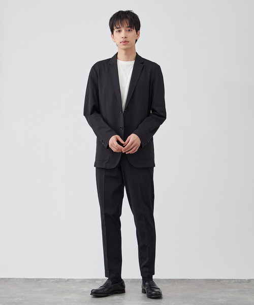 B.C STOCK（ベーセーストック）の「ハイブリッドジャージー テーラードジャケット（テーラードジャケット・メンズ・グレー/ブラック/ネイビー・LARGE/MEDIUM/X-LARGE）」の4枚目の写真