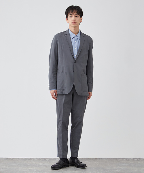 B.C STOCK（ベーセーストック）の「ハイブリッドジャージー テーラードジャケット（テーラードジャケット・メンズ・グレー/ブラック/ネイビー・LARGE/MEDIUM/X-LARGE）」の8枚目の写真