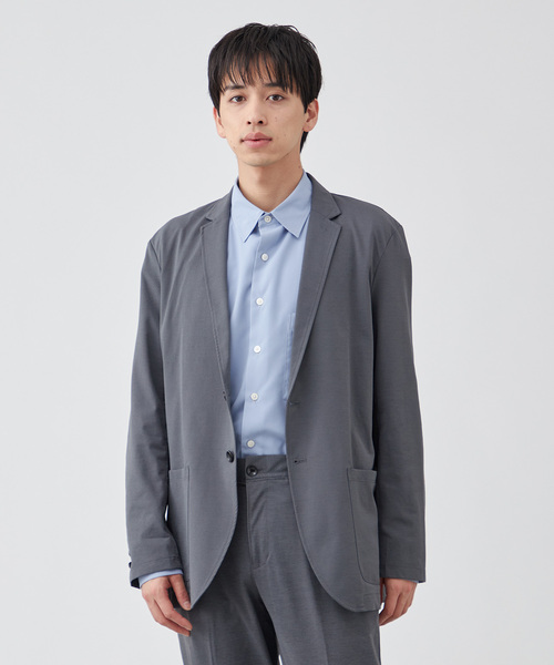 B.C STOCK（ベーセーストック）の「ハイブリッドジャージー テーラードジャケット（テーラードジャケット・メンズ・グレー/ブラック/ネイビー・LARGE/MEDIUM/X-LARGE）」の19枚目の写真