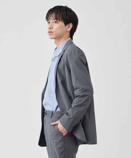 B.C STOCK（ベーセーストック）の「ハイブリッドジャージー テーラードジャケット（テーラードジャケット・メンズ・グレー/ブラック/ネイビー・LARGE/MEDIUM/X-LARGE）」の20枚目の写真