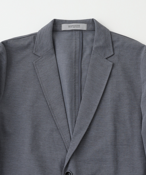 B.C STOCK（ベーセーストック）の「ハイブリッドジャージー テーラードジャケット（テーラードジャケット・メンズ・グレー/ブラック/ネイビー・LARGE/MEDIUM/X-LARGE）」の13枚目の写真