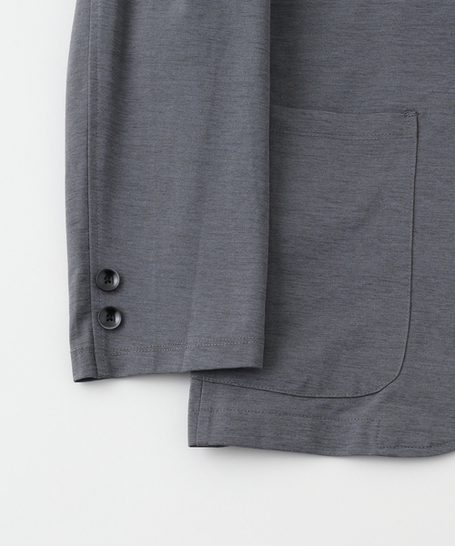 B.C STOCK（ベーセーストック）の「ハイブリッドジャージー テーラードジャケット（テーラードジャケット・メンズ・グレー/ブラック/ネイビー・LARGE/MEDIUM/X-LARGE）」の14枚目の写真