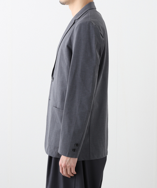B.C STOCK（ベーセーストック）の「ハイブリッドジャージー テーラードジャケット（テーラードジャケット・メンズ・グレー/ブラック/ネイビー・LARGE/MEDIUM/X-LARGE）」の9枚目の写真